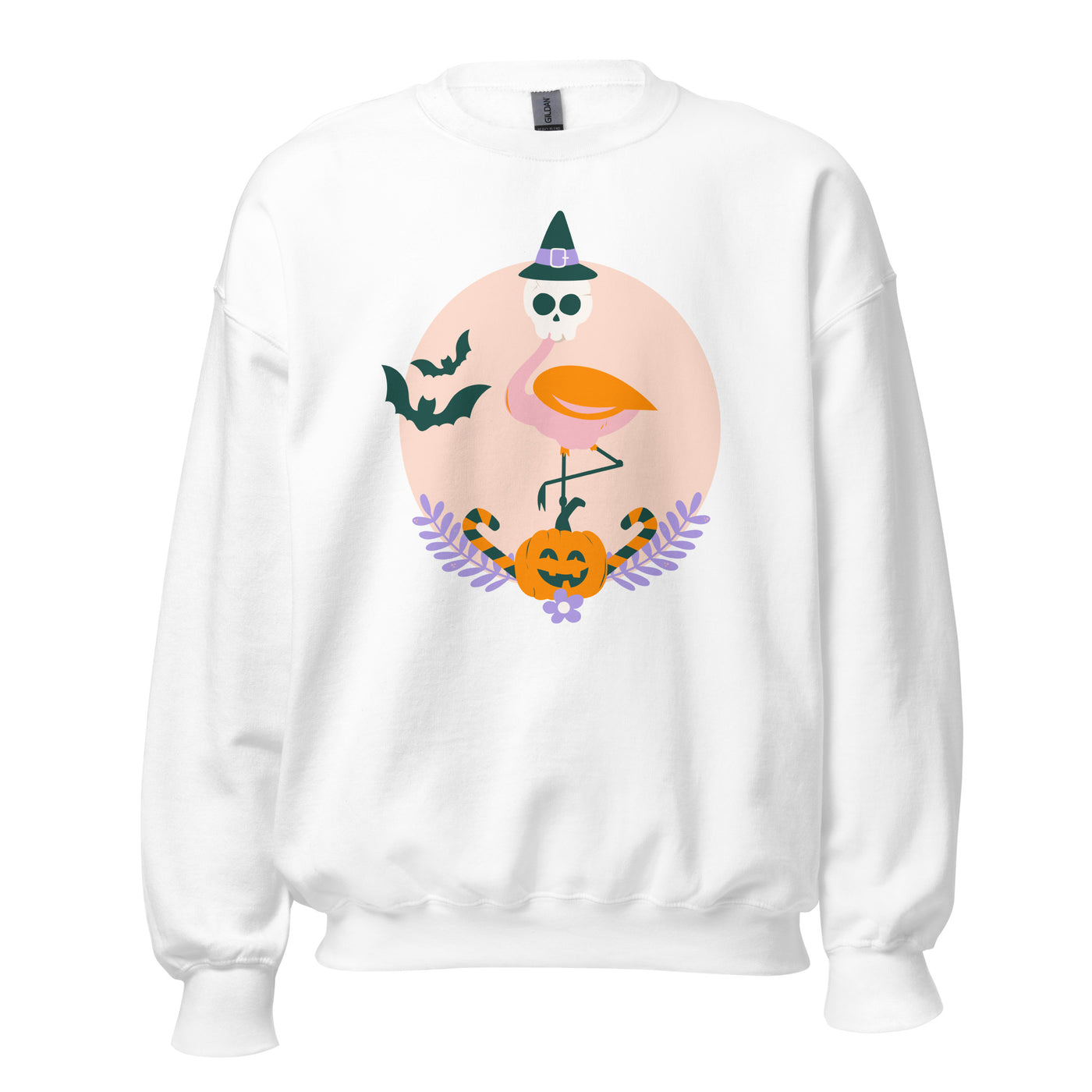 Flamingo Halloween Skull Sweatshirt