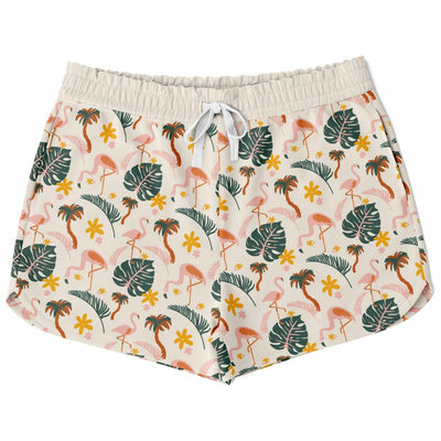 Flamingo Wild Floral Loose Shorts