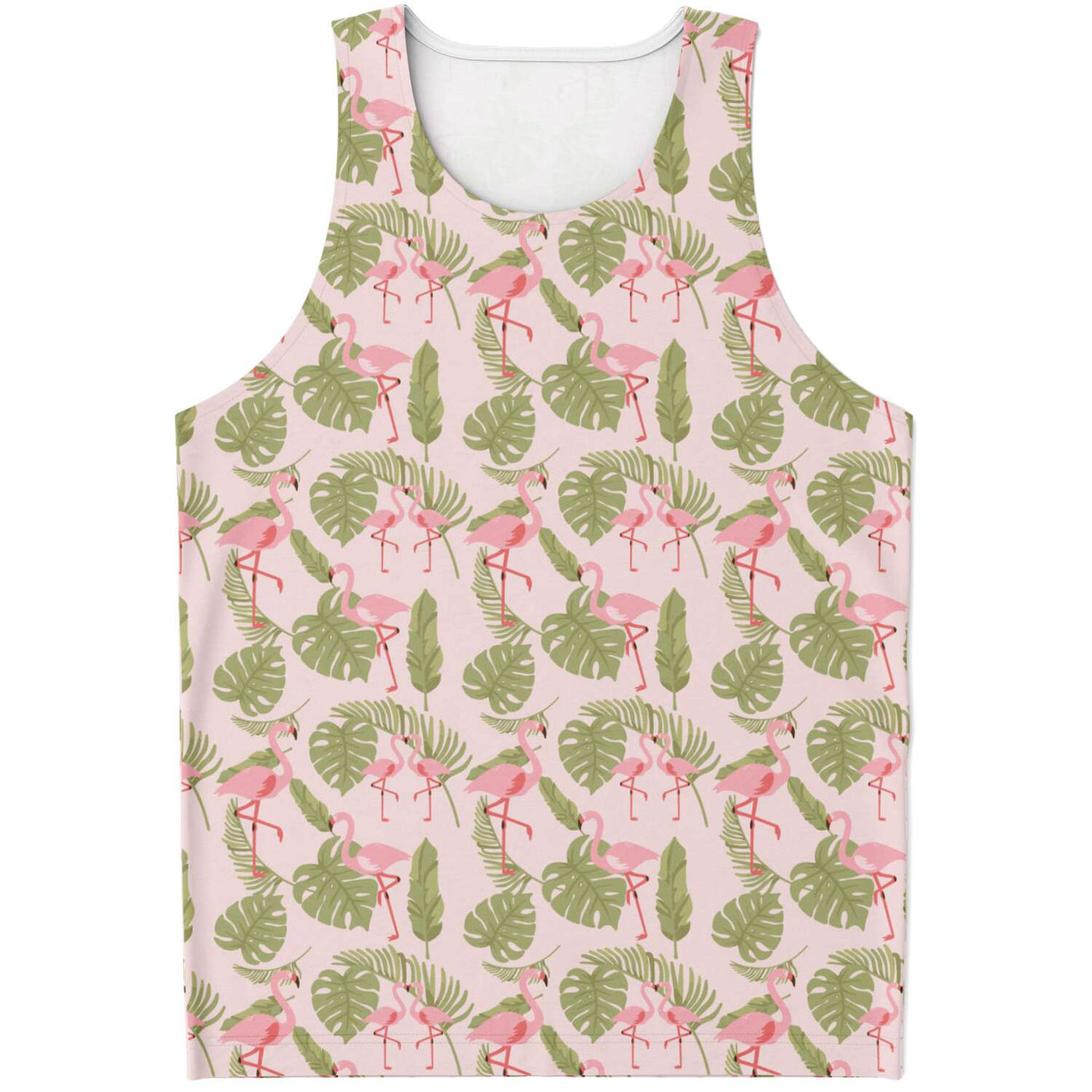 Flamingo Nature Floral Tank Top Subliminator