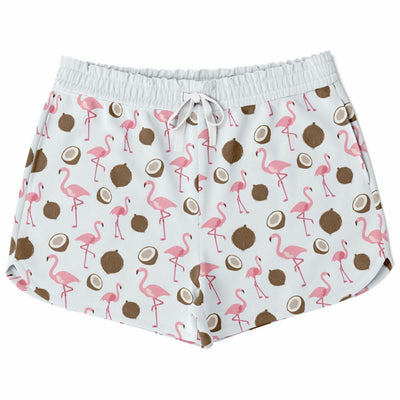 Flamingo Coconut Loose Shorts