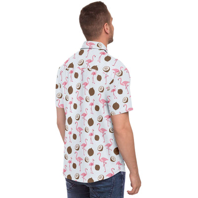 Flamingo Coconut Hawaiian Shirt Subliminator