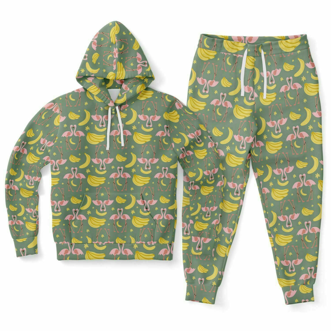Flamingo Banana Hoodie & Jogger Set™ Subliminator