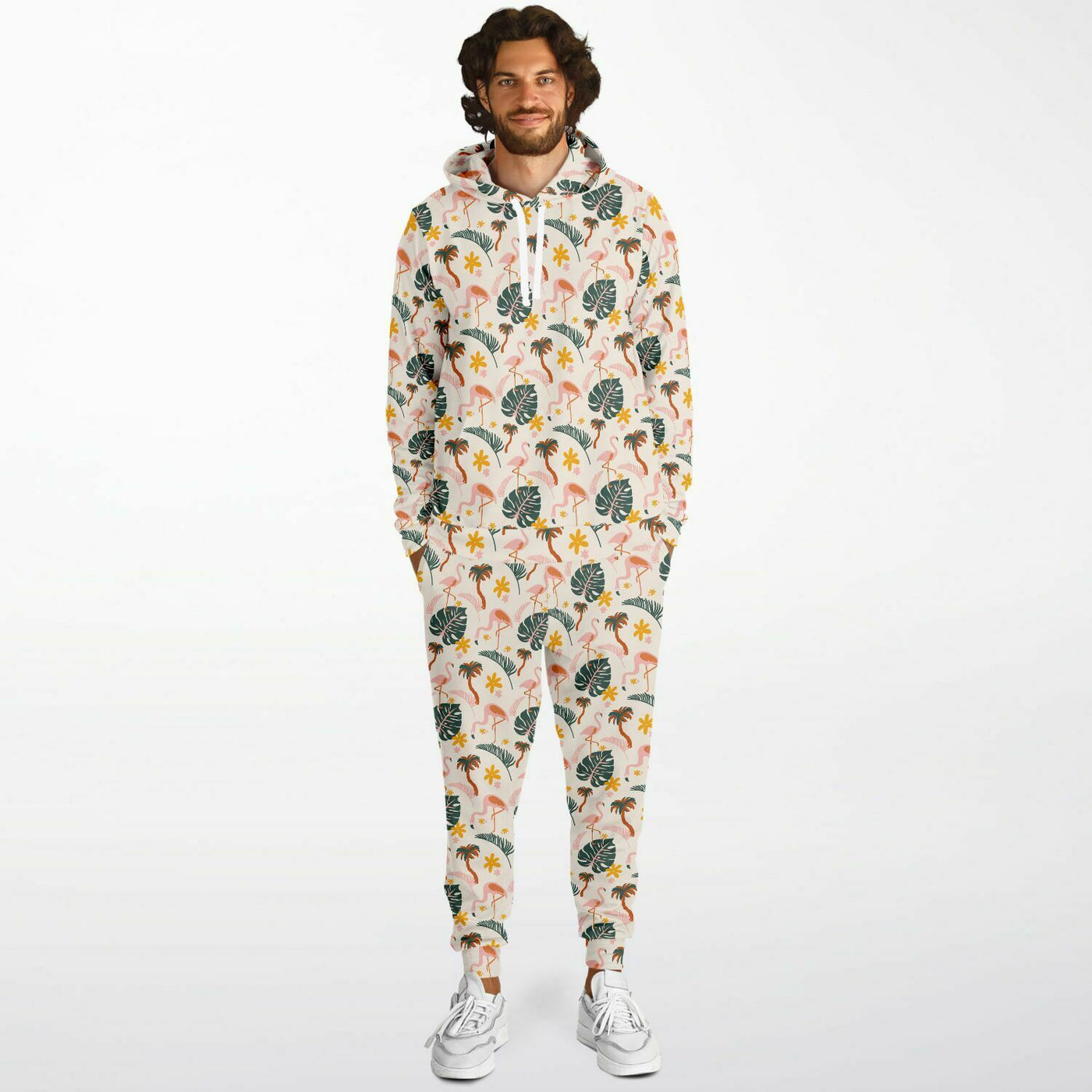 Flamingo Wild Floral Hoodie & Jogger Set™ Subliminator