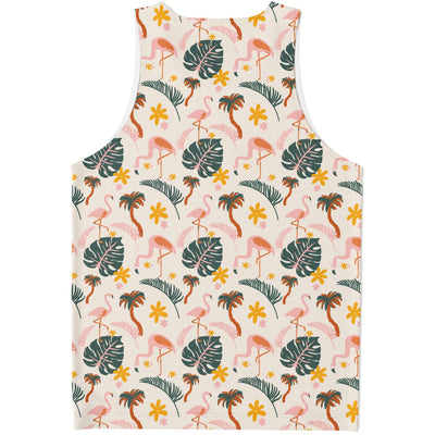 Flamingo Wild Floral Tank Top Subliminator