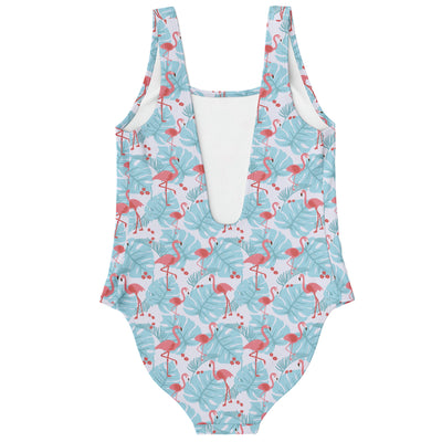 Flamingo Blue Floral Swimsuit Subliminator