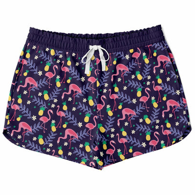 Flamingo Pineapple Loose Shorts