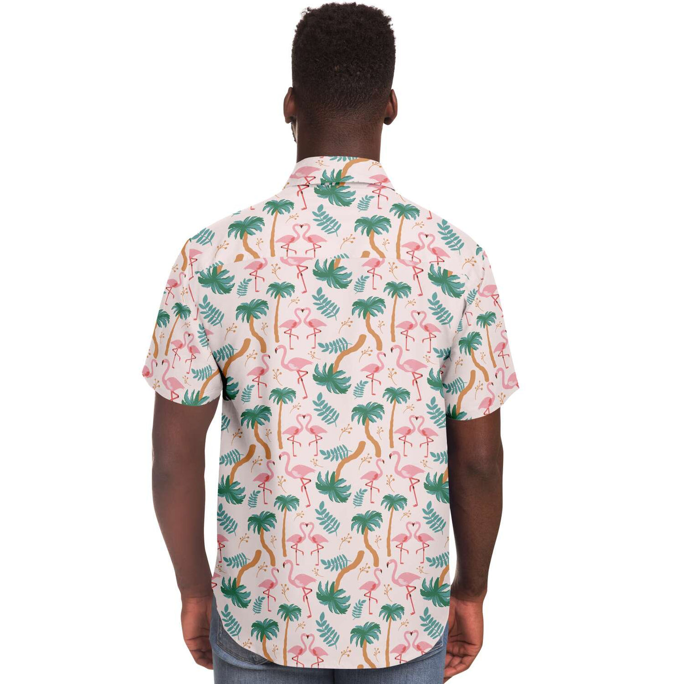 Flamingo Tropical Floral Hawaiian Shirt Subliminator