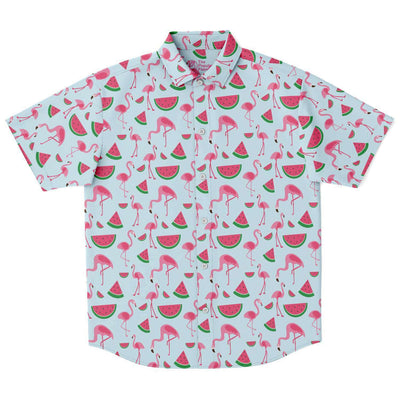 Flamingo Watermelon Hawaiian Shirt Subliminator