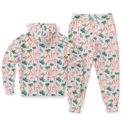 Flamingo Tropical Floral Hoodie & Jogger Set™ Subliminator
