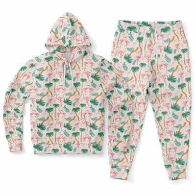 Flamingo Tropical Floral Hoodie & Jogger Set™ Subliminator
