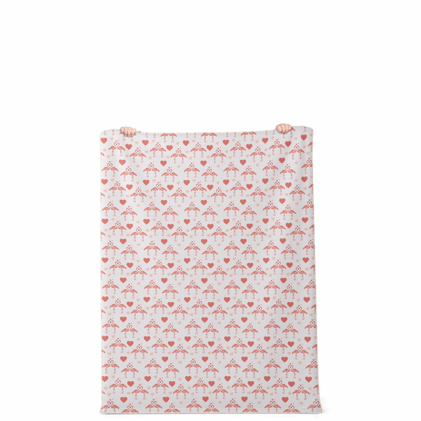 Flamingo Love Premium Microfleece Blanket