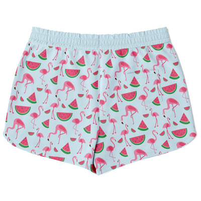 Flamingo Watermelon Loose Shorts