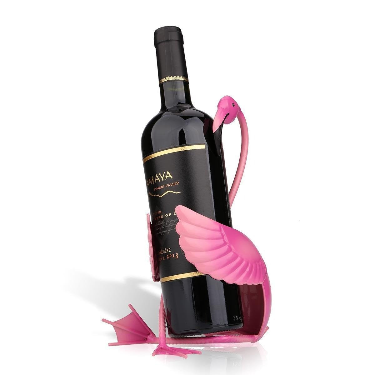 flamingo bottle holder wine alcohol