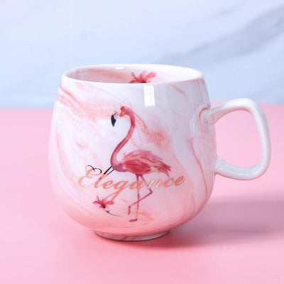 flamingo tea coffee mugs cups