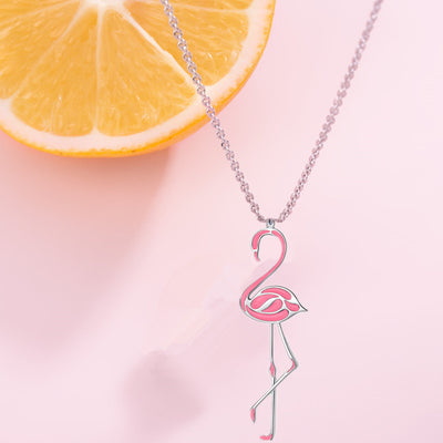 Long Flamingo Necklace
