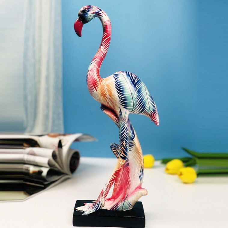 flamingo abstract statues