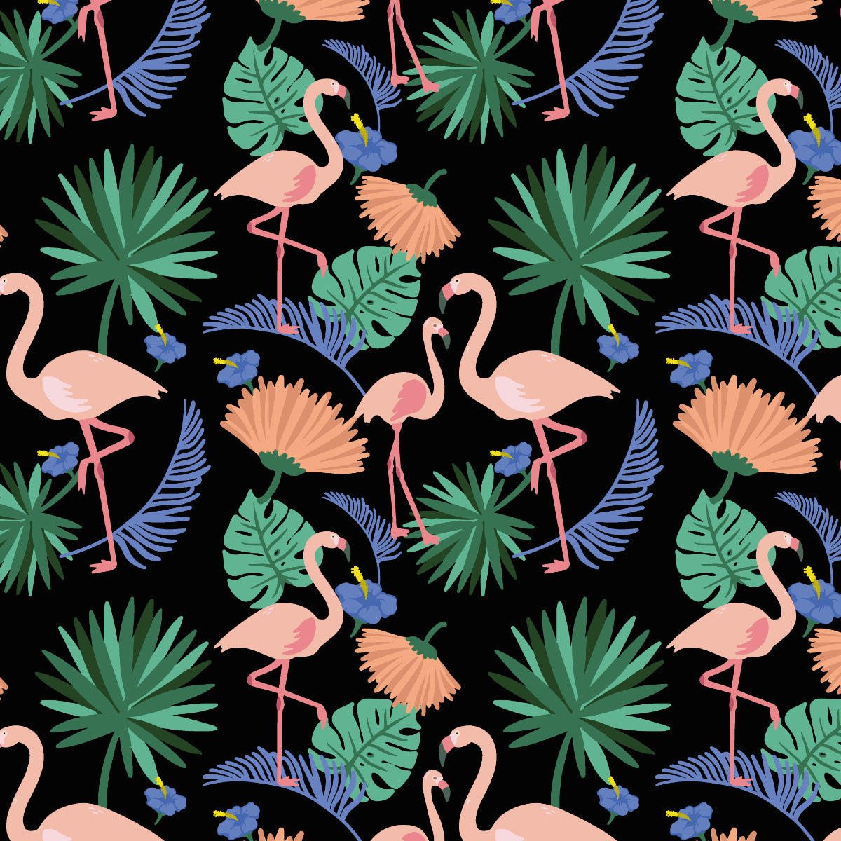Flamingo Exotic Floral Hoodie & Jogger Set™ The Popular Flamingo
