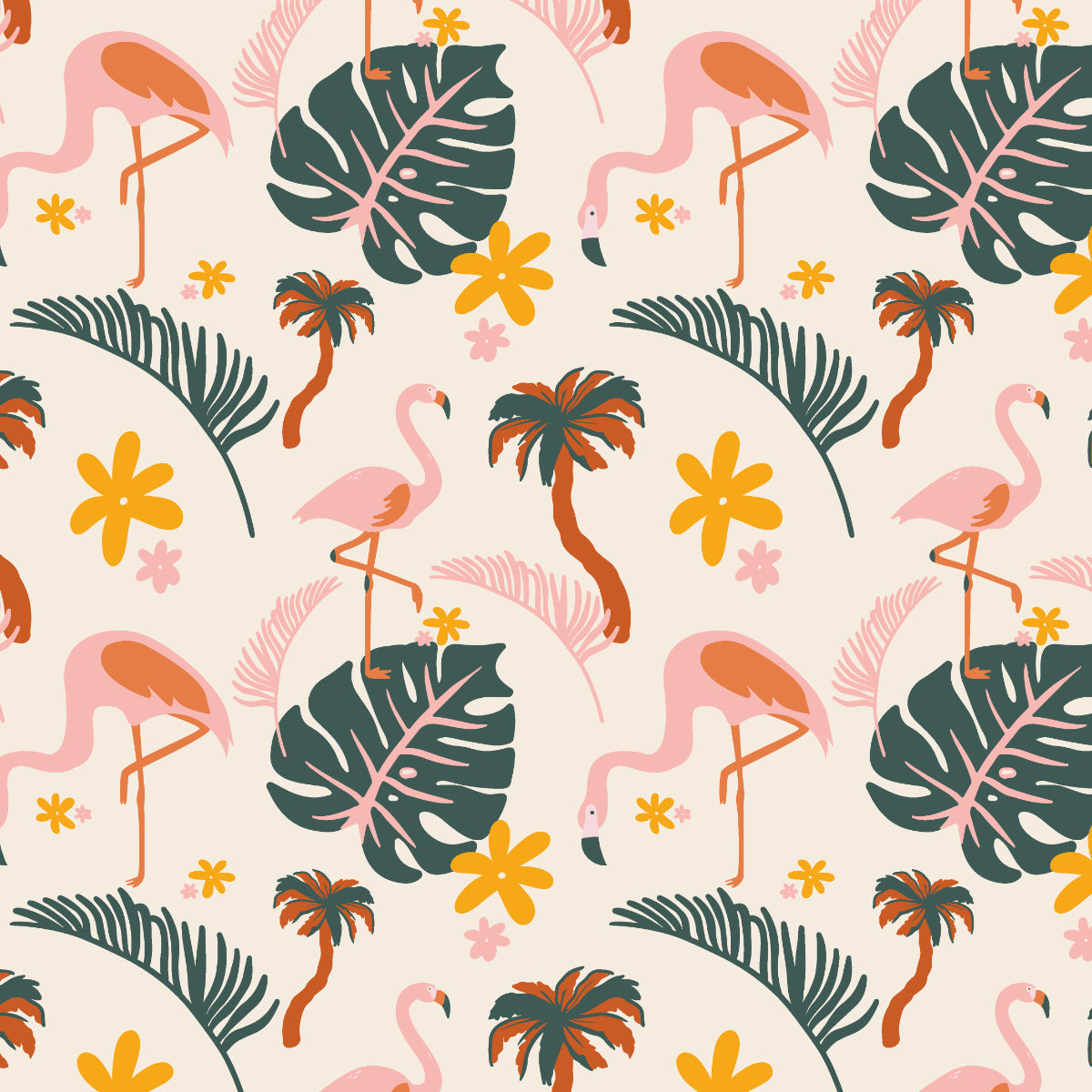 Flamingo Wild Floral Hoodie & Jogger Set™ Subliminator