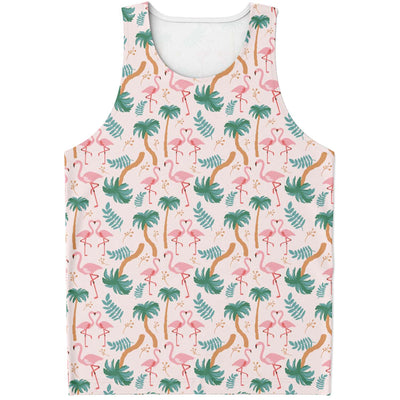 Flamingo Tropical Floral Tank Top Subliminator