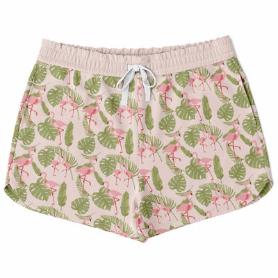 Flamingo Nature Floral Loose Shorts