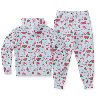 Flamingo Watermelon Hoodie & Jogger Set™ Subliminator