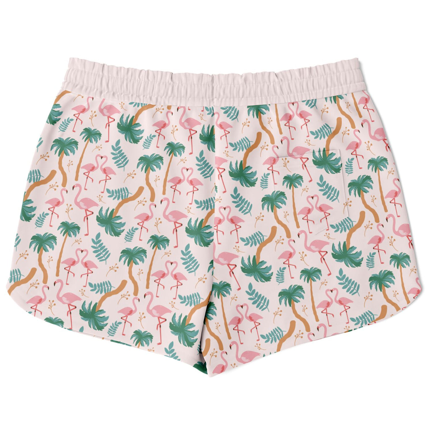 Flamingo Tropical Floral Loose Shorts