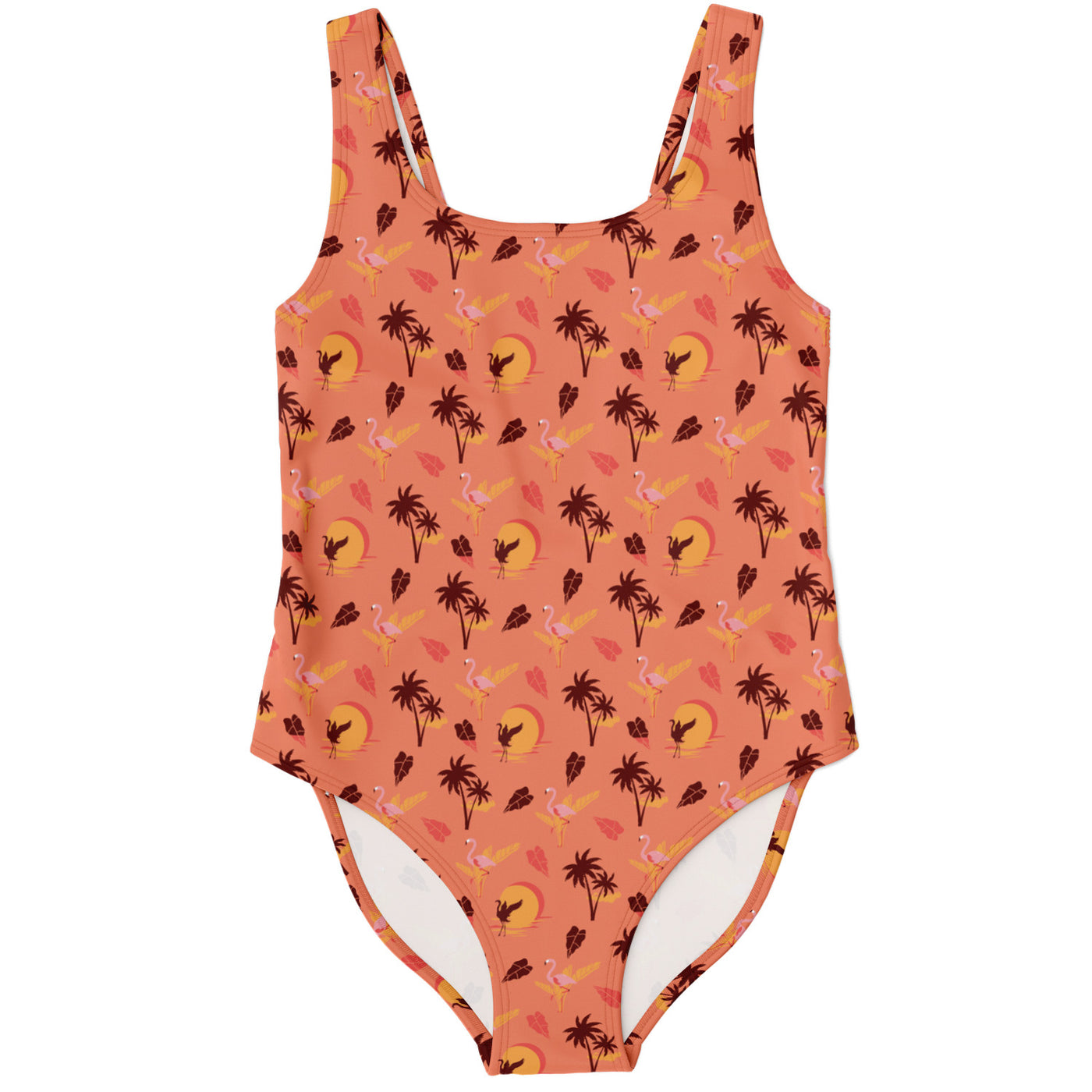 Flamingo Tropical Sunset Swimsuit