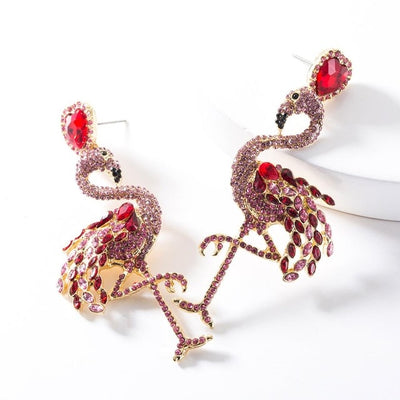 Multicolor Flamingo Earrings The Popular Flamingo